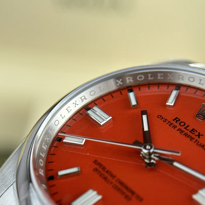Rolex Oyster Perpetual 36Mm Coral Red