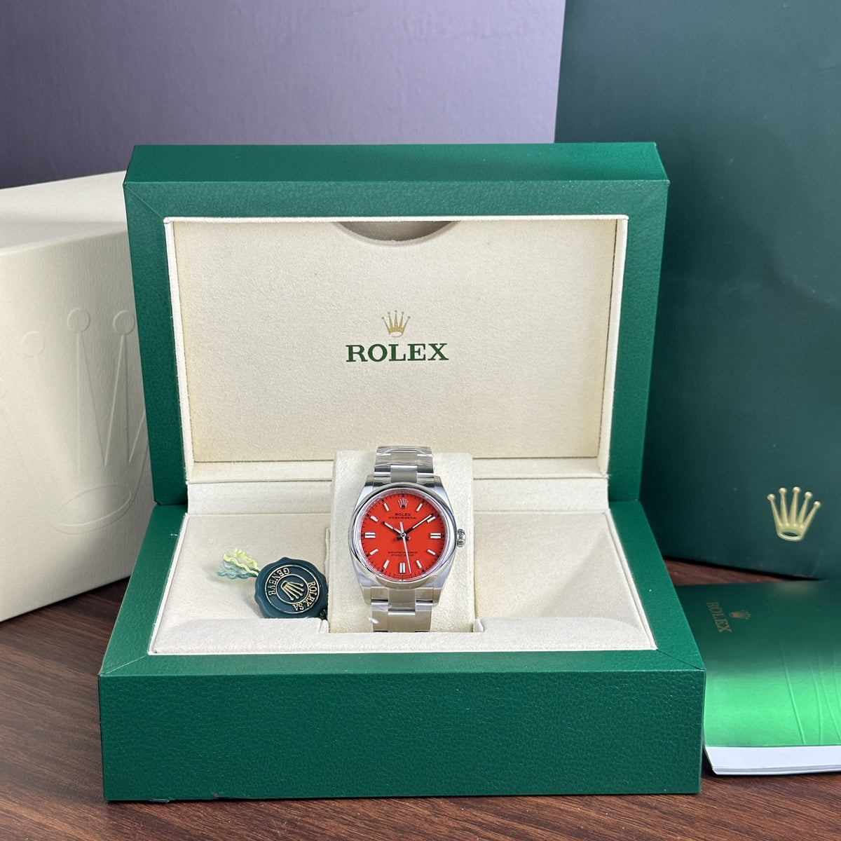 Rolex Oyster Perpetual 36Mm Coral Red