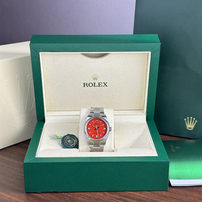 Rolex Oyster Perpetual 36Mm Coral Red