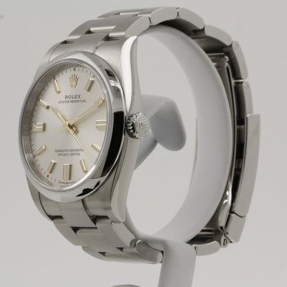 Rolex Oyster Perpetual 36Mm Silver