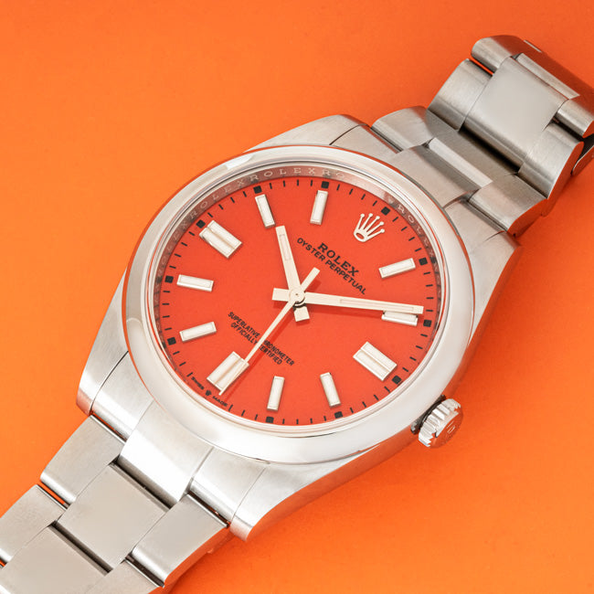 Rolex Oyster Perpetual 41Mm Coral Red