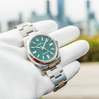 Rolex Oyster Perpetual 41Mm Green