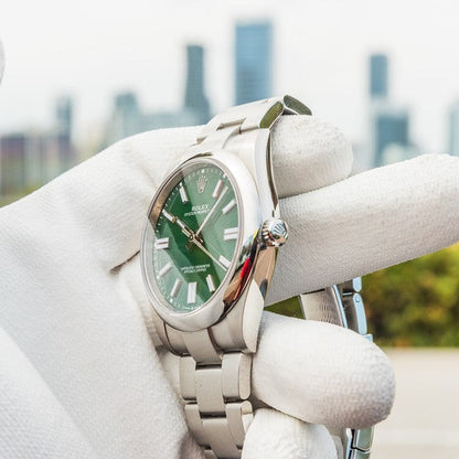 Rolex Oyster Perpetual 41Mm Green