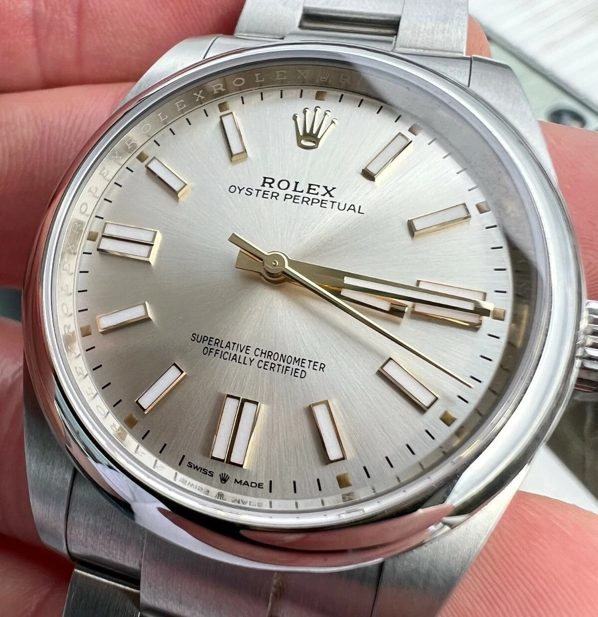 Rolex Oyster Perpetual 41Mm Silver