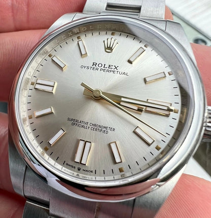 Rolex Oyster Perpetual 41Mm Silver