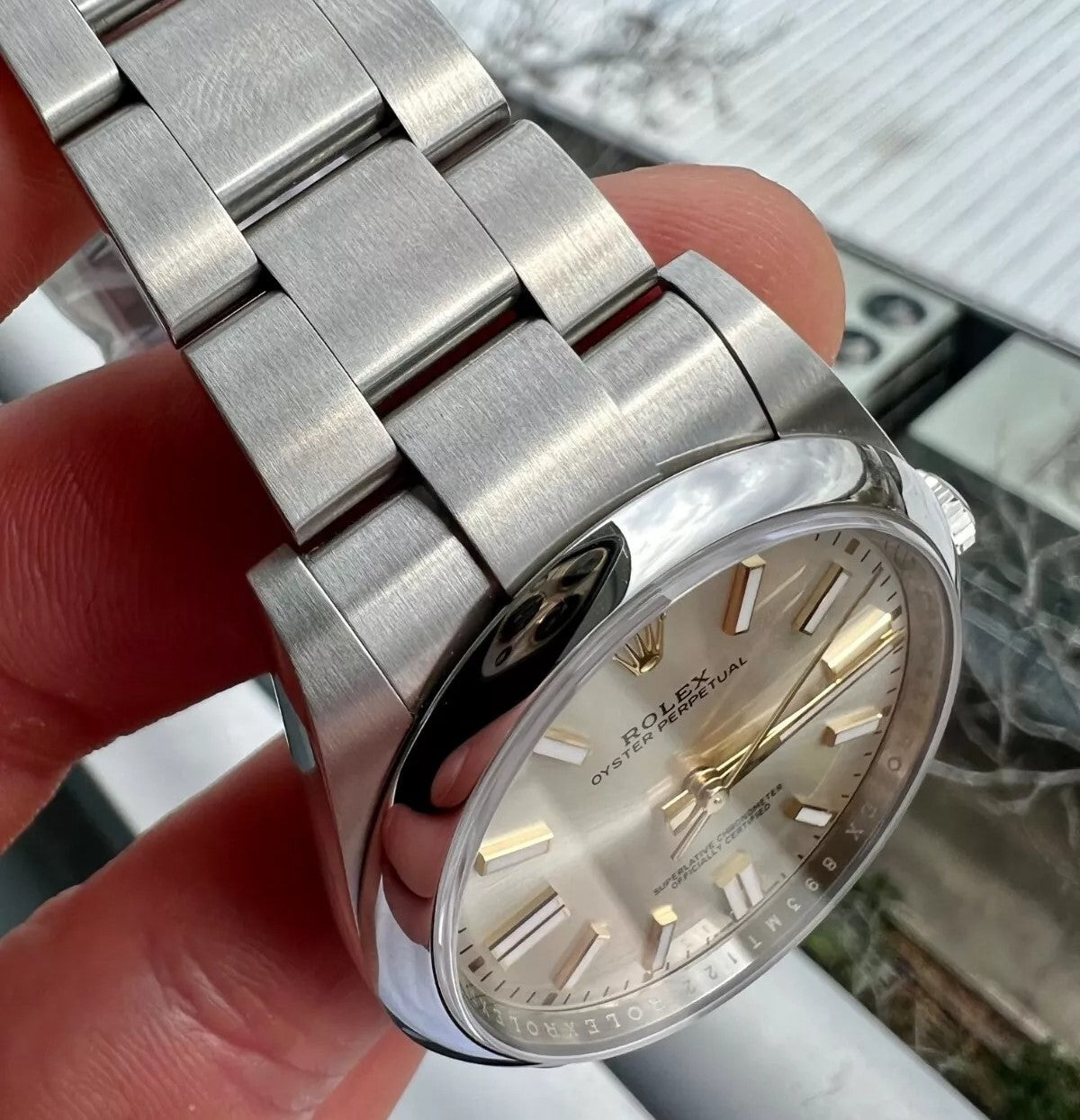 Rolex Oyster Perpetual 41Mm Silver