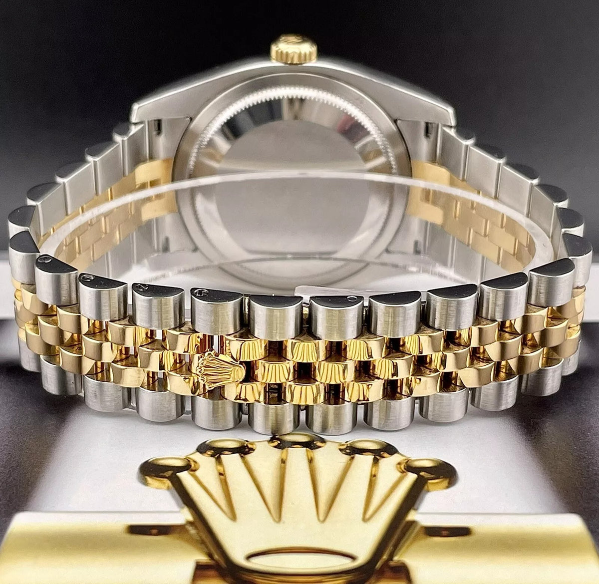 Rolex Oyster Perpetual Datejust 36 Champagne Dial Stainless Steel and 18K Yellow Gold Jubilee Bracelet Automatic Men's Watch 116233CSJ