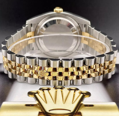 Rolex Oyster Perpetual Datejust 36 Champagne Dial Stainless Steel and 18K Yellow Gold Jubilee Bracelet Automatic Men's Watch 116233CSJ