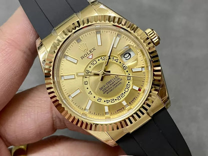 Rolex Sky-Dweller 326238 Yellow Gold Oysterflex 42Mm