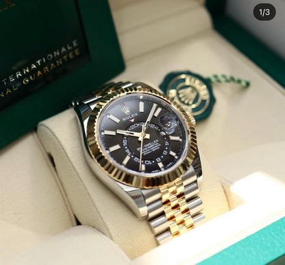 Rolex Sky-Dweller 326933 Steel & Yellow Gold Jubilee Bracelet Black Dial 2022 42Mm