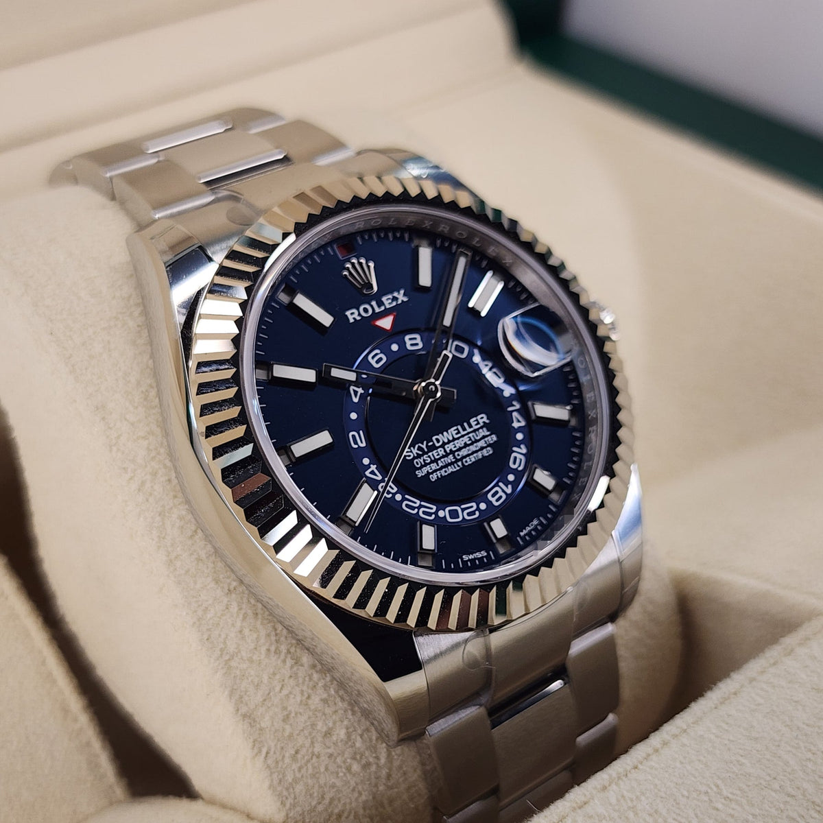 Rolex Sky-Dweller 42Mm Blue Dial Watch 326934