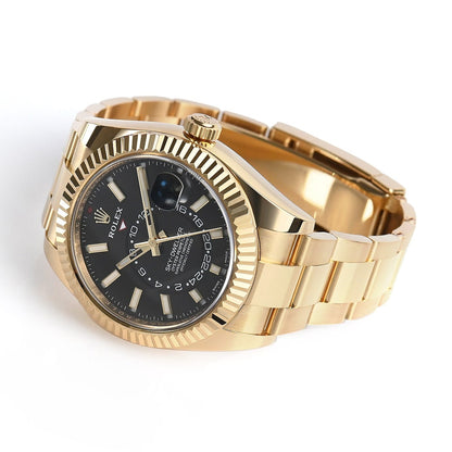 Rolex Sky-Dweller Black Dial Automatic Men Watch 326938 42Mm