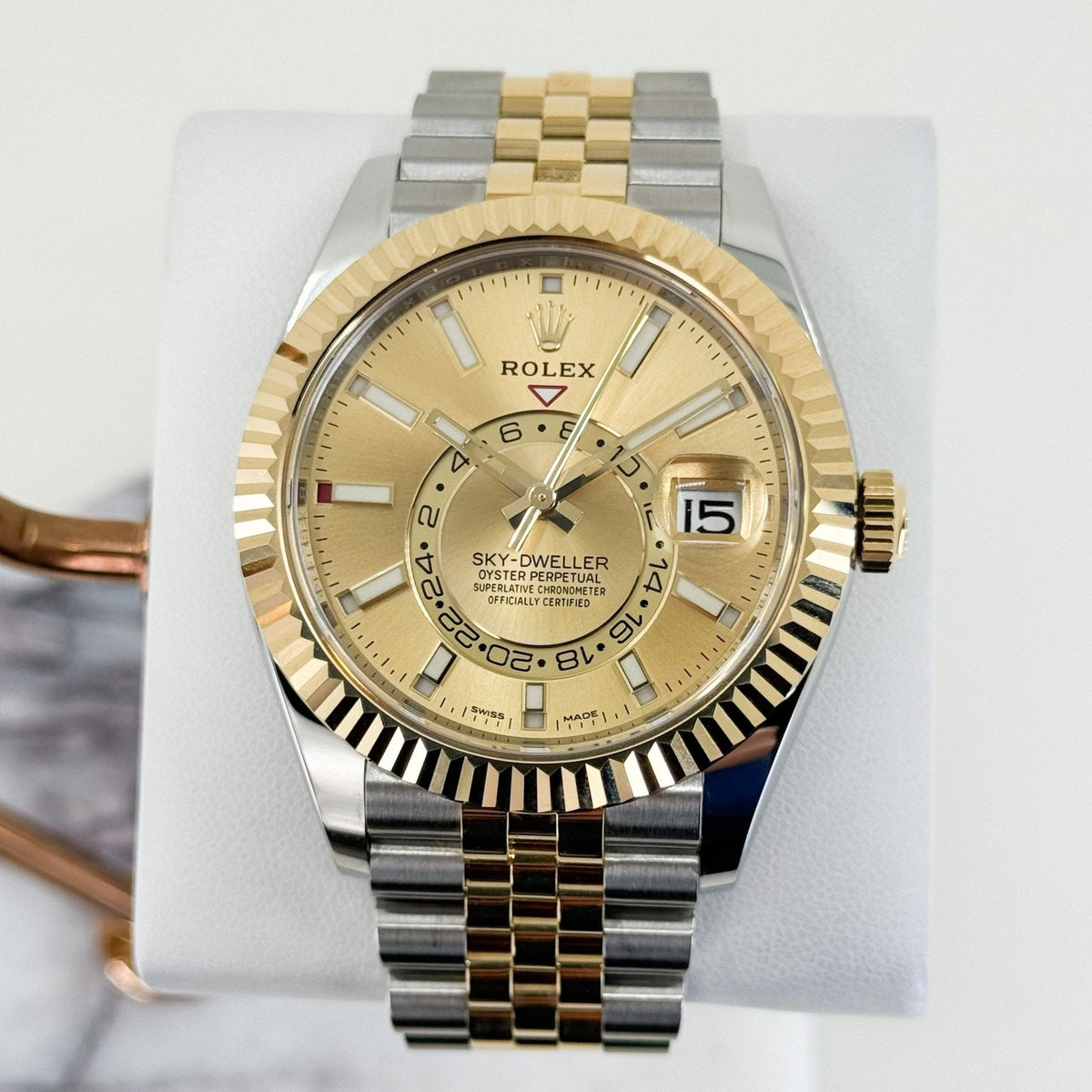 Rolex Sky-Dweller Champagne Dial Watch 326933