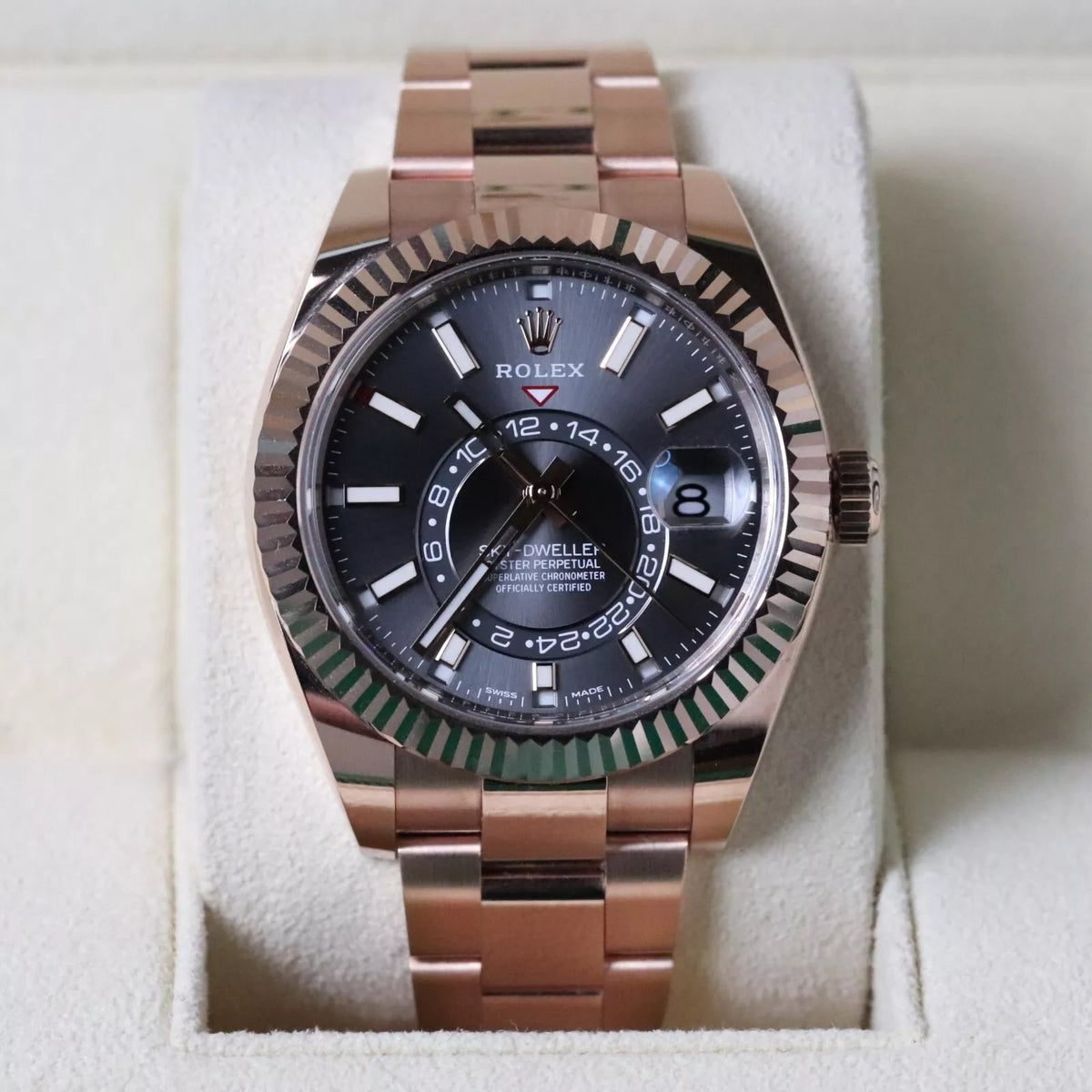 Rolex Sky-Dweller Dark Rhodium Automatic Men Watch 42Mm