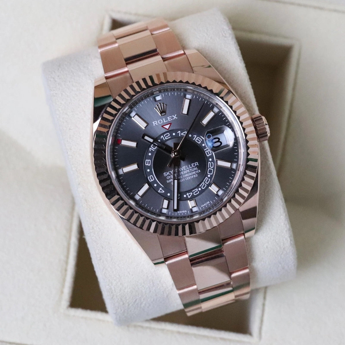 Rolex Sky-Dweller Dark Rhodium Automatic Men Watch 42Mm