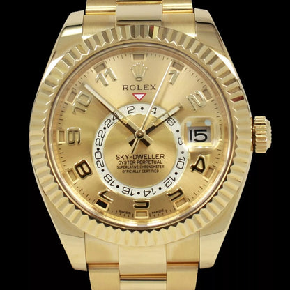 Rolex Sky Dweller Oyster Perpetual Special Edition 2012 Yellow Gold 80243
