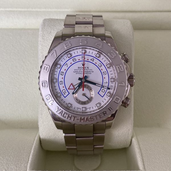 Rolex Yacht-Master II White Gold Regatta Chronograph Platinum Bezel 116689