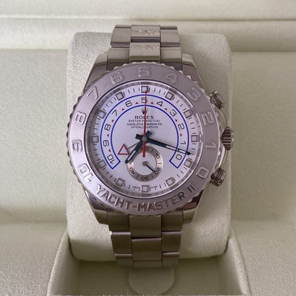 Rolex Yacht-Master II White Gold Regatta Chronograph Platinum Bezel 116689