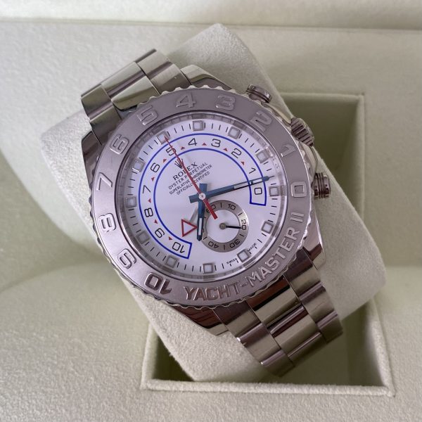 Rolex Yacht-Master II White Gold Regatta Chronograph Platinum Bezel 116689
