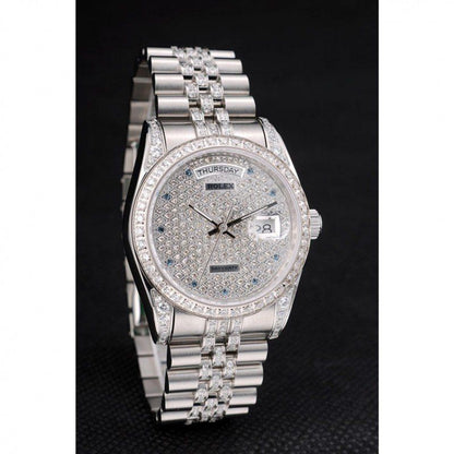 Swiss Rolex Datejust Diamond Dial Stainless Steel 622021