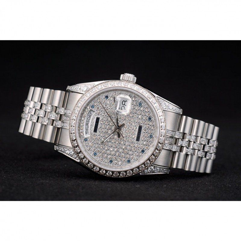 Swiss Rolex Datejust Diamond Dial Stainless Steel 622021