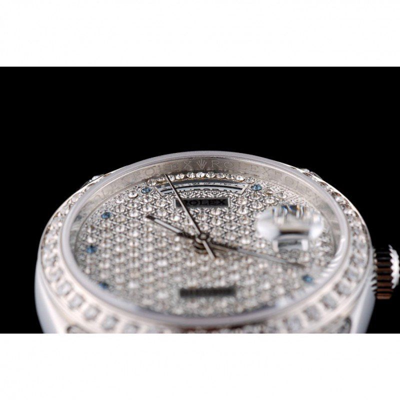 Swiss Rolex Datejust Diamond Dial Stainless Steel 622021