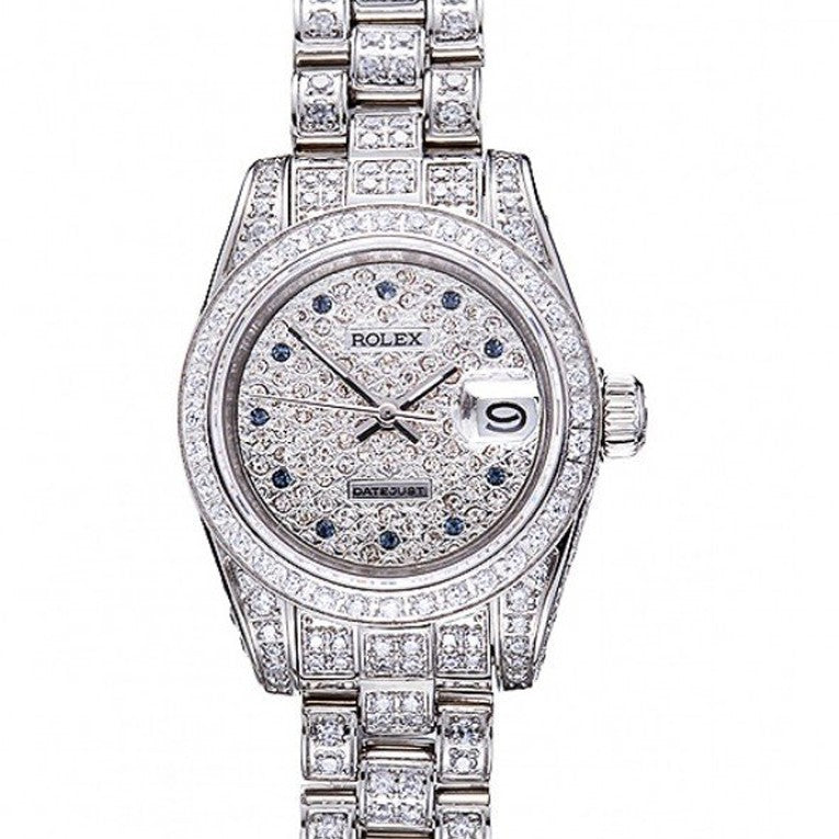 Swiss Rolex Datejust Diamond Dial Stainless Steel 622022