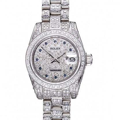 Swiss Rolex Datejust Diamond Dial Stainless Steel 622022