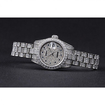 Swiss Rolex Datejust Diamond Dial Stainless Steel 622022