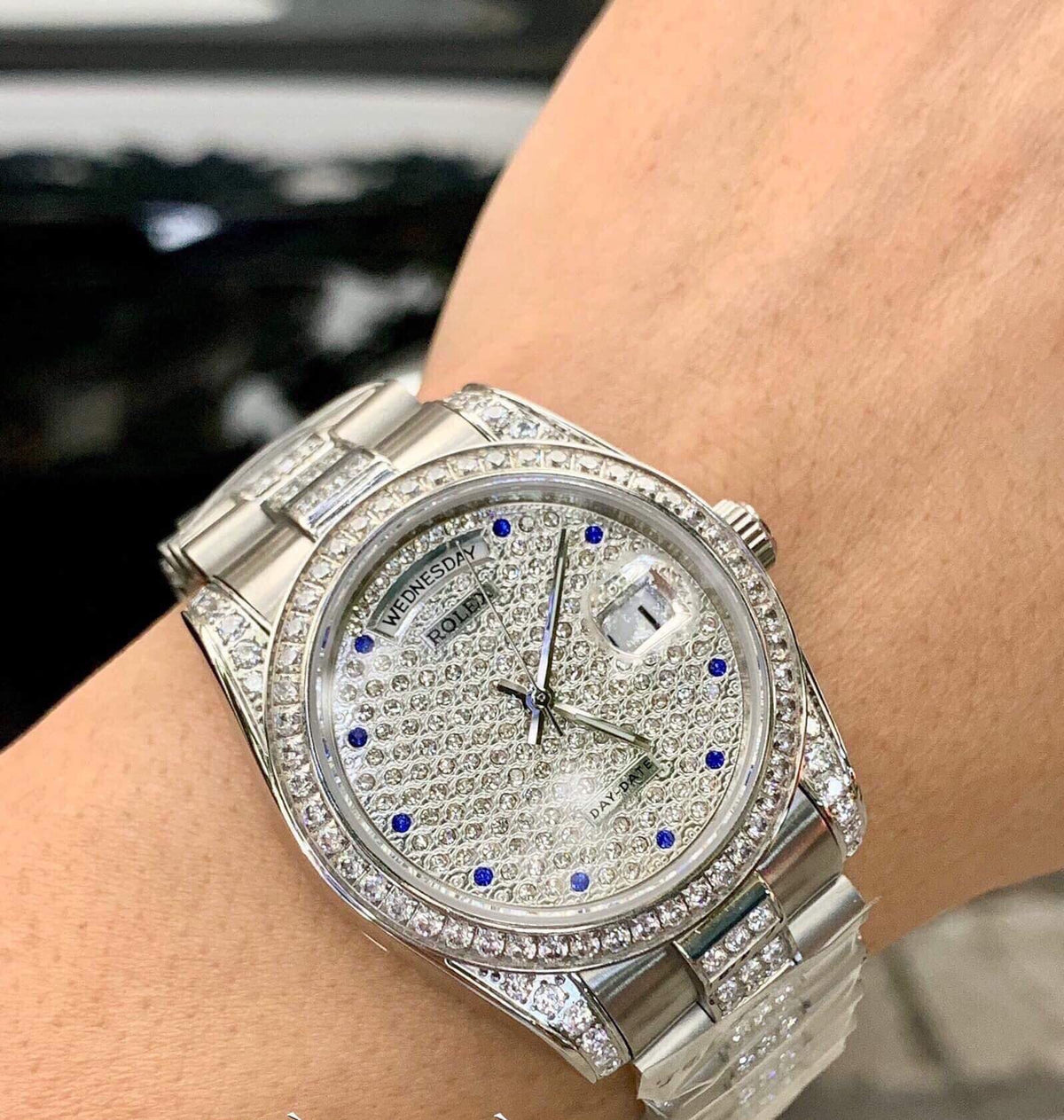 Swiss Rolex Day Date Diamonds Srl182 621612