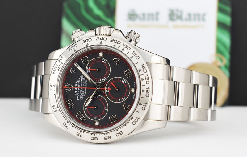 Swiss Rolex Daytona Stainless Steel Bracelet Black Dial 80296