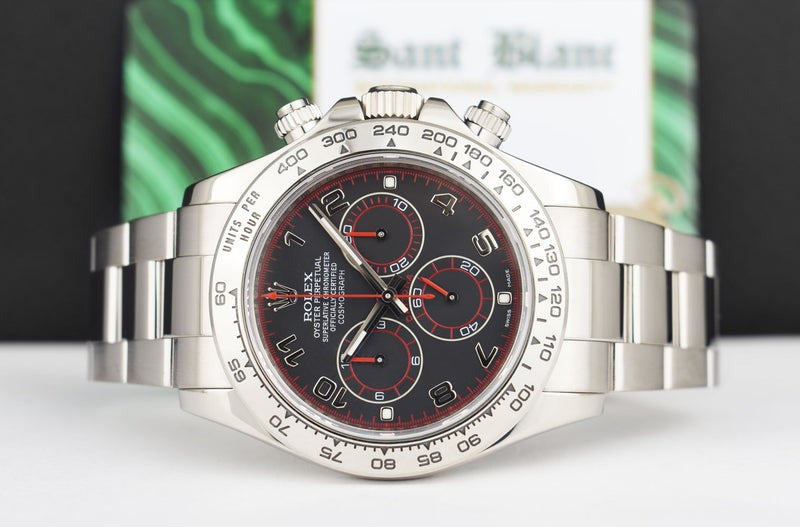 Swiss Rolex Daytona Stainless Steel Bracelet Black Dial 80296