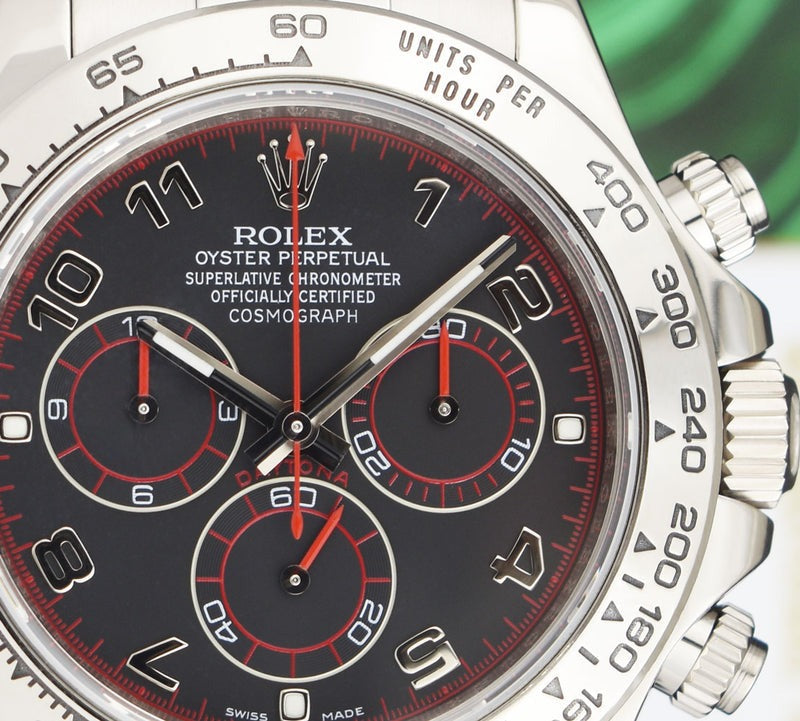 Swiss Rolex Daytona Stainless Steel Bracelet Black Dial 80296