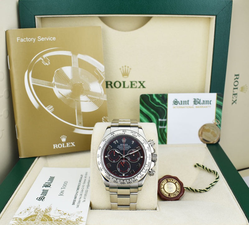 Swiss Rolex Daytona Stainless Steel Bracelet Black Dial 80296