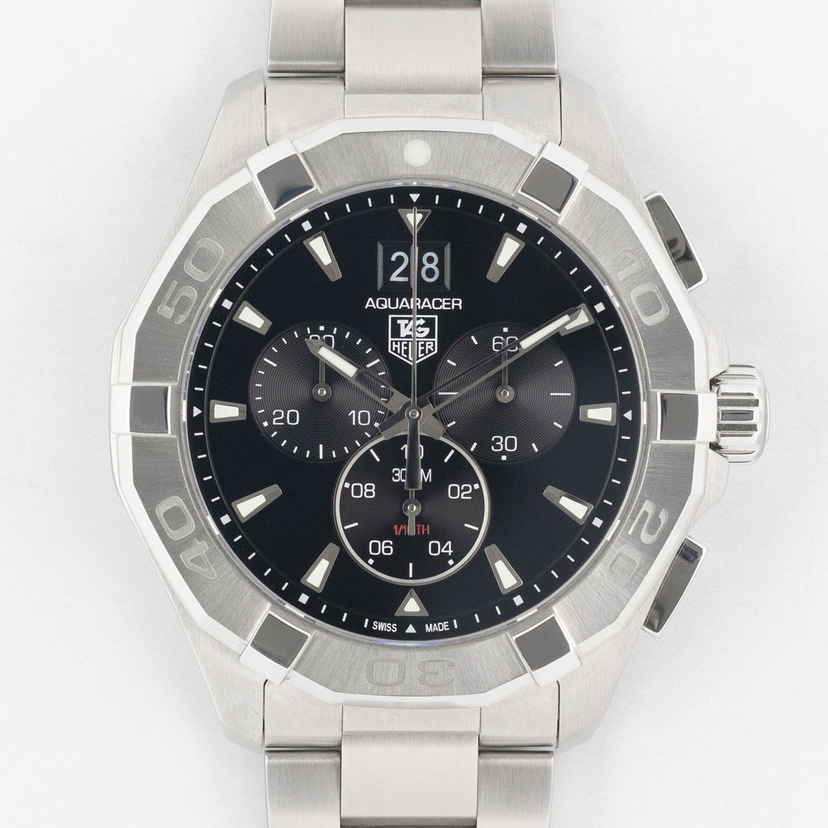 TAG Heuer Aquaracer 43mm Quartz Chronograph Mens Watch CAY1110.BA0927