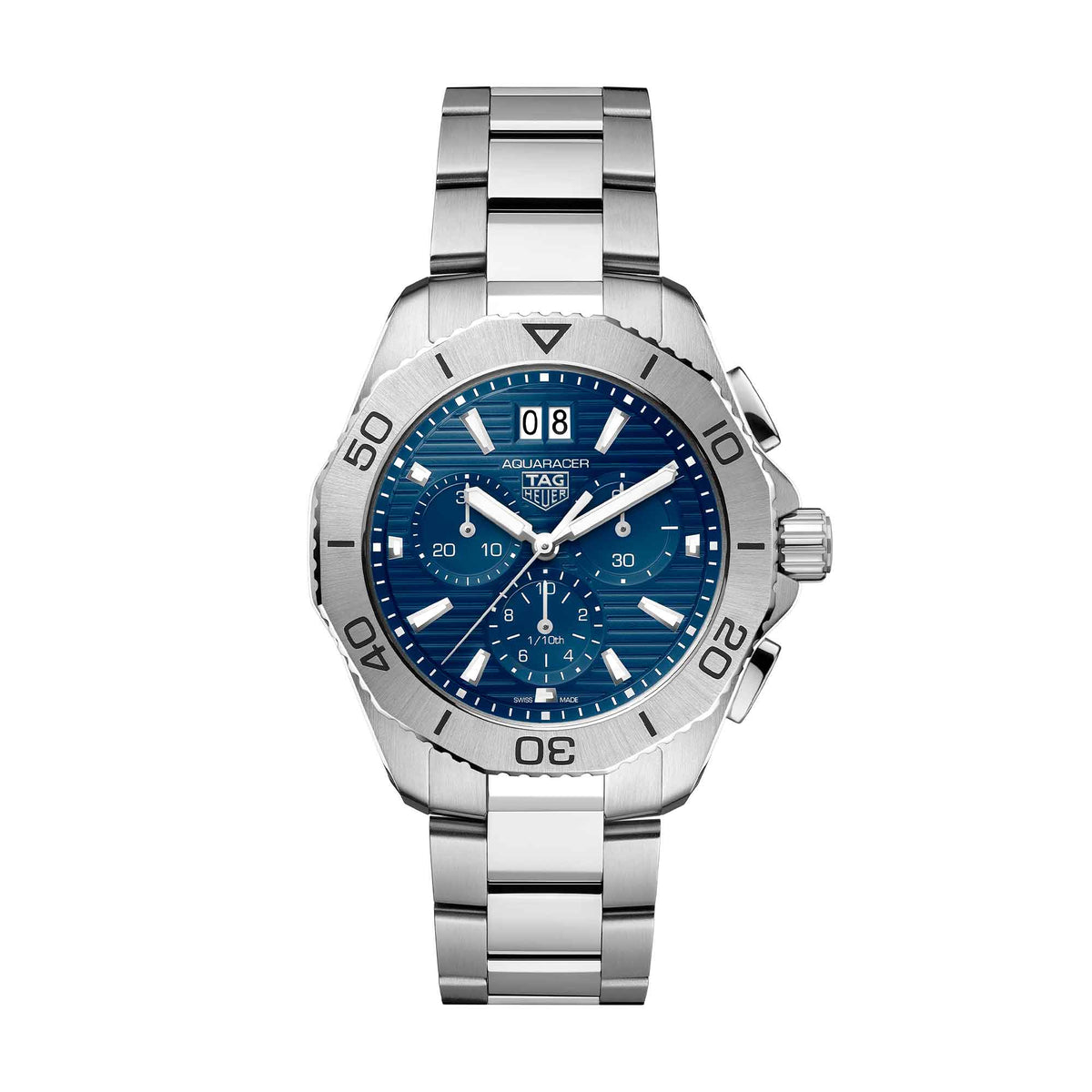 TAG Heuer Aquaracer Chronograph 40mm Mens Watch Blue CBP1112.BA0627