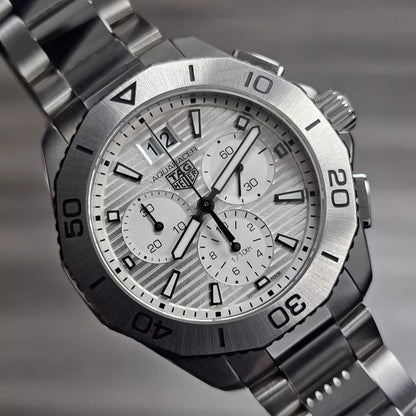 TAG Heuer Aquaracer Chronograph 40mm Mens Watch Grey CBP1111.BA0627