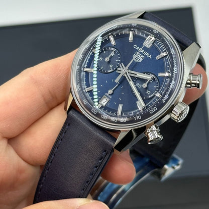 TAG Heuer Carrera Chronograph 39mm Mens Watch Blue CBS2212.FC6535