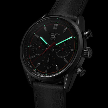 TAG Heuer Carrera Chronograph 42mm Mens Watch Black CBN201C.FC6542