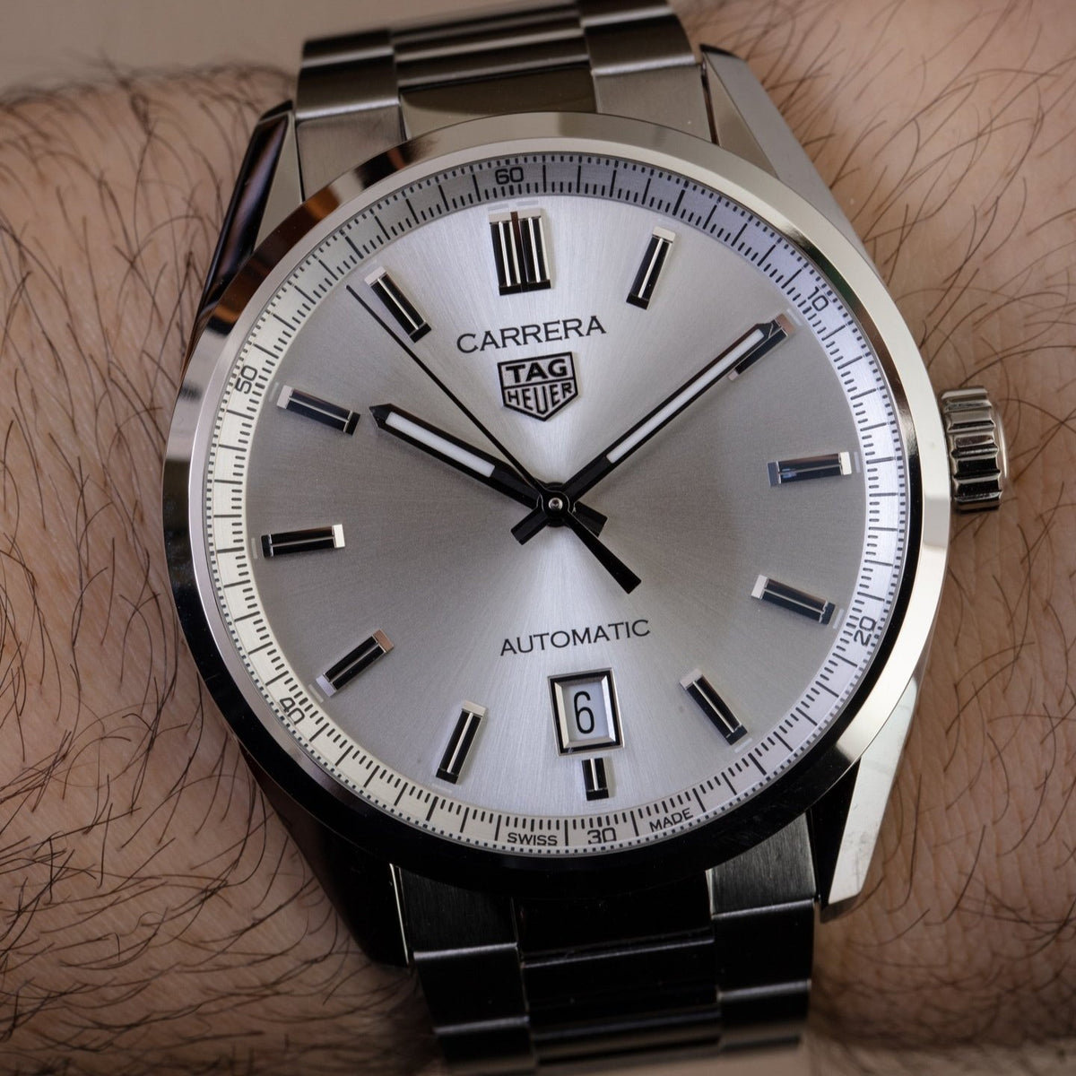TAG Heuer Carrera Three-Hand 39mm Automatic Mens Watch WBN2111.BA0639
