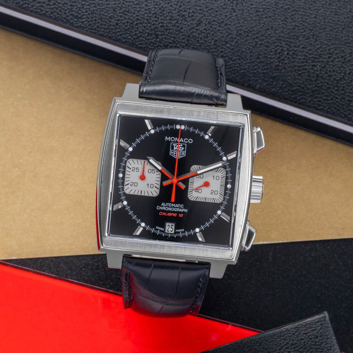 TAG Heuer Monaco Calibre Heuer 02 39mm Mens Watch CBL2113.FC6177