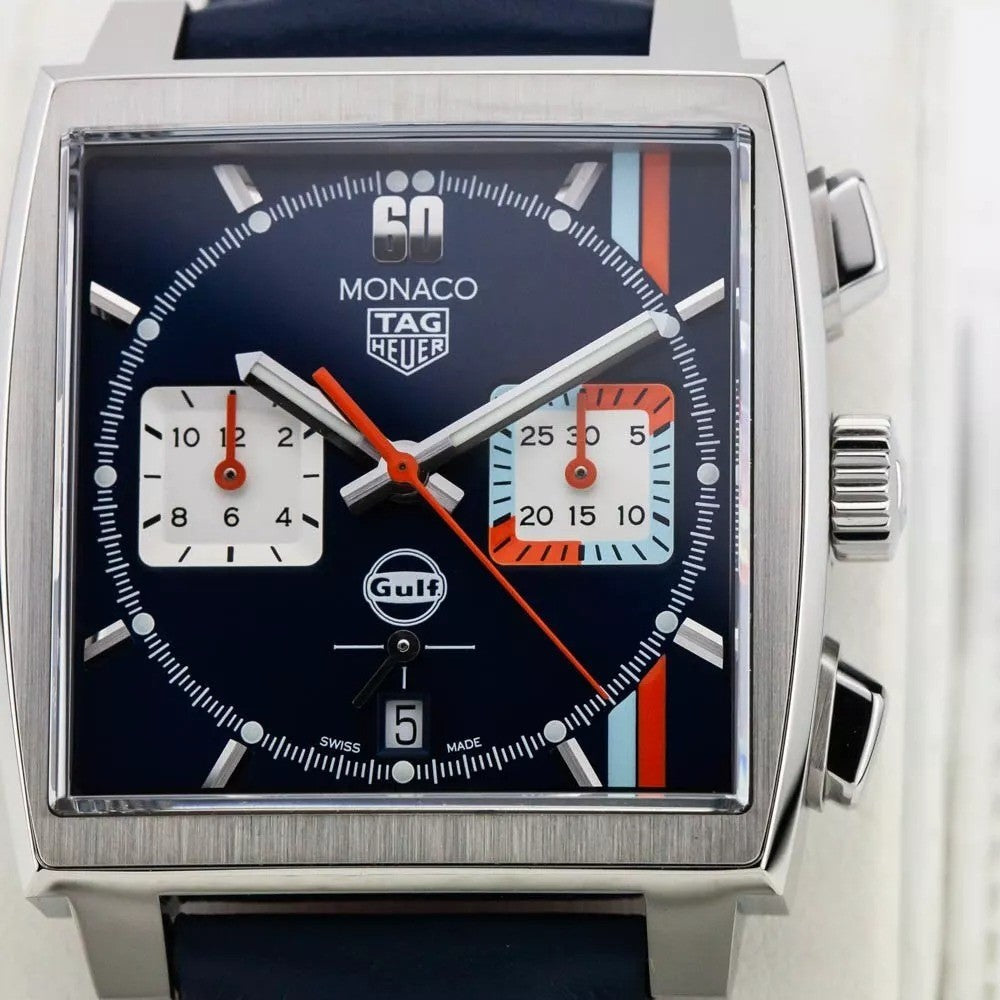 TAG Heuer Monaco Gulf Special Edition 39mm Mens Watch CBL2115.FC6494