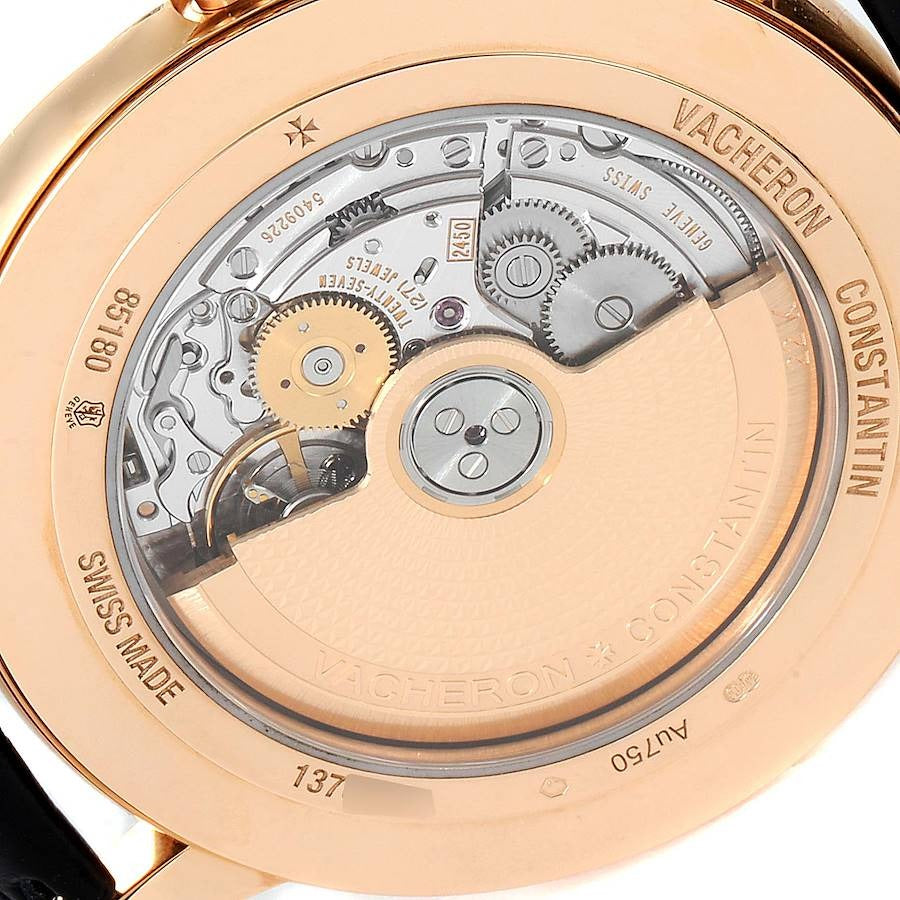Vacheron Constantin Patrimony 85180000R-9166 Watch 40 Mm Pink Gold