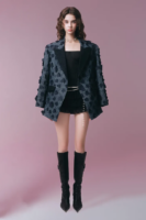 Midnight Velvet Textured Jacket