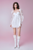 Angelic Dream Puff Sleeve Short Dress