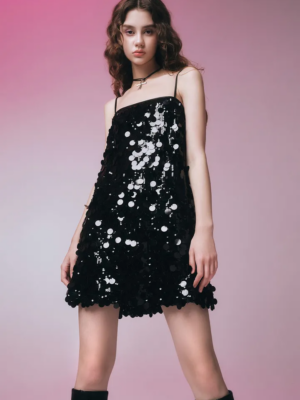 Midnight Sparkle Sequin Short Dress